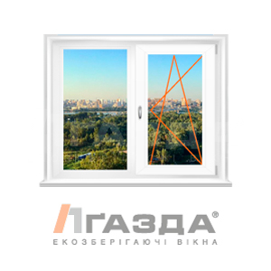 Двухстворчатое окно